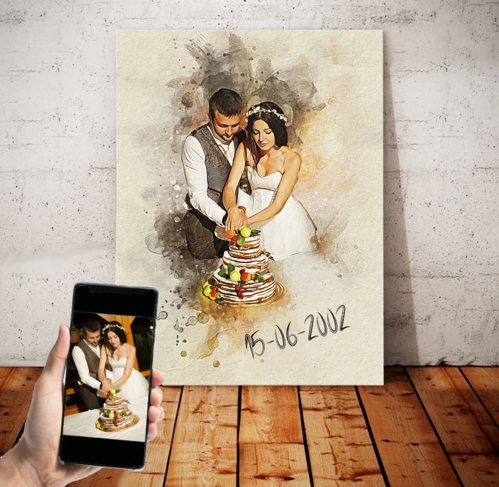 Custom Wedding Portrait