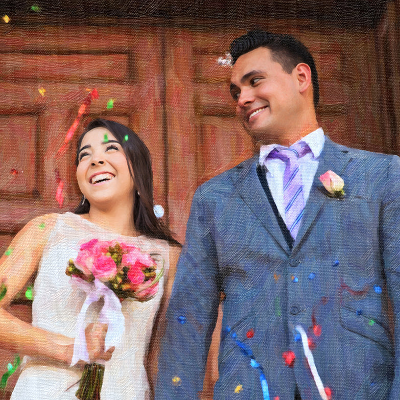 Custom Wedding Portrait